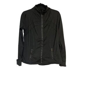 Lululemon Black Full-Zip Jacket With Zip Pockets Womens Size S Athletic